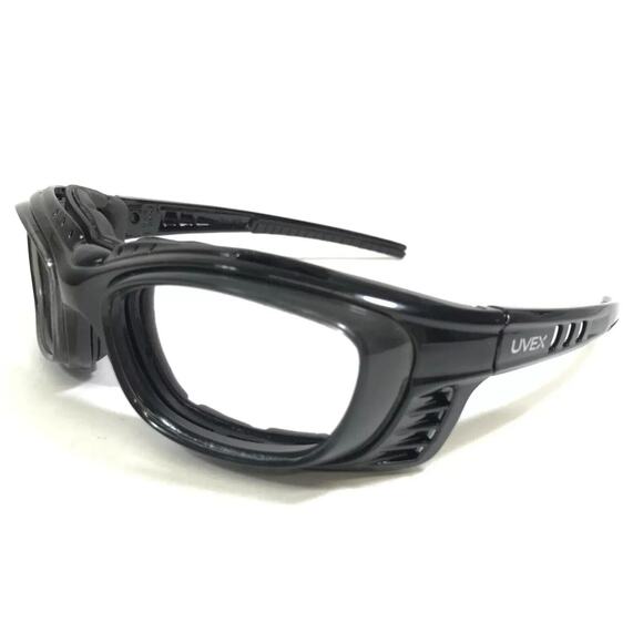 UVEX BY HONEYWELL NYLON SW09R SAFTY TITMUS EYEGLASSES GOGGLE BLACK FRAME - Picture 3 of 16